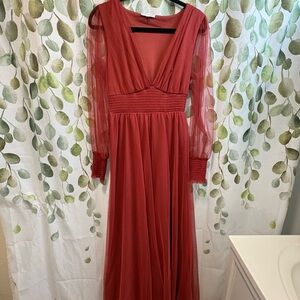 Baltic Born Rust Long Sleeve Dress